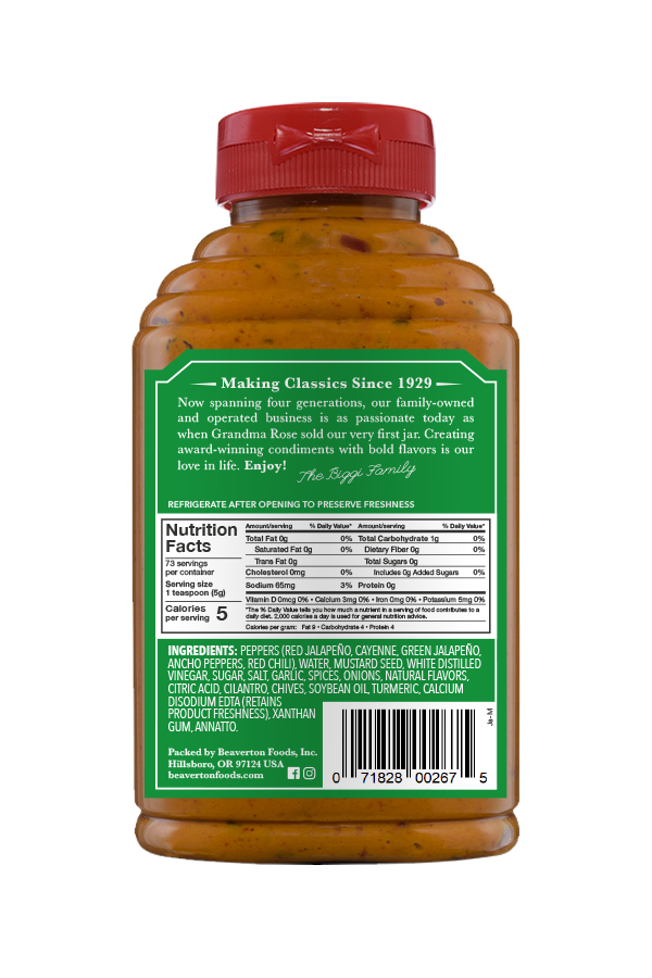Beaver Jalapeno Mustard (6x13Oz)-1